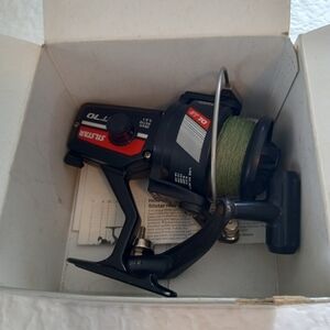 Black and Red Fishing Reel